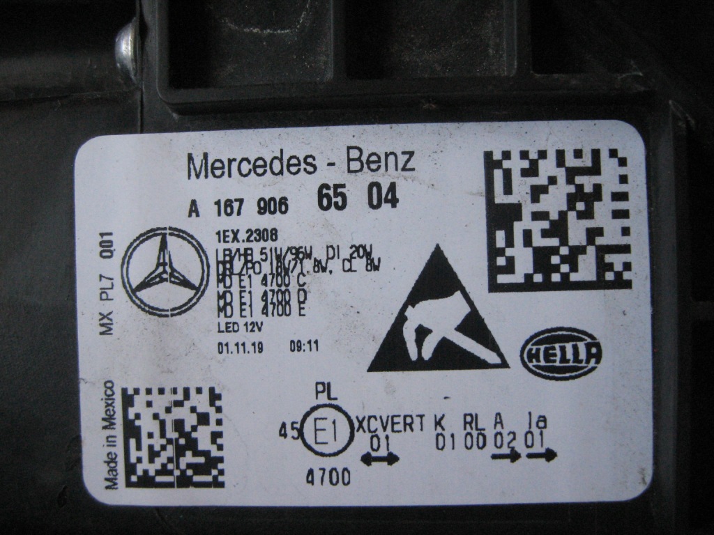 фото №5, Ліва лампа - full led - mercedes gle w167