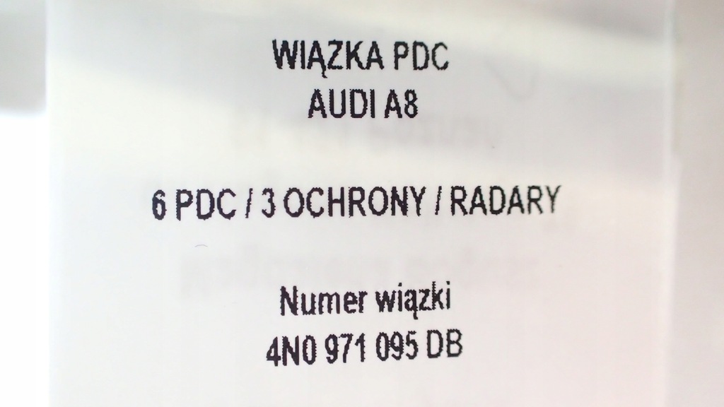 фото №11, Nowa джгут бампера перед 6 pdc 3 захисту радари audi a8 4n0971095db