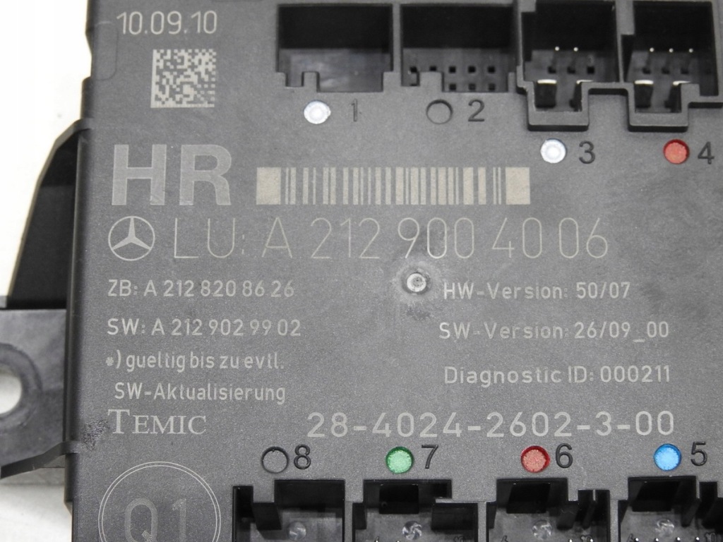 фото №9, Модуль блок керування двері правий задня mercedes w212