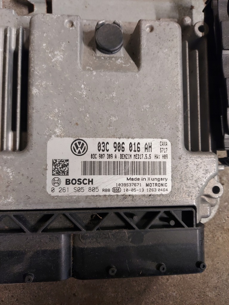 фото №9, Volkswagen набор стартовый замок зажигания бортовой компьютер 1k0905865a 03c906016ah