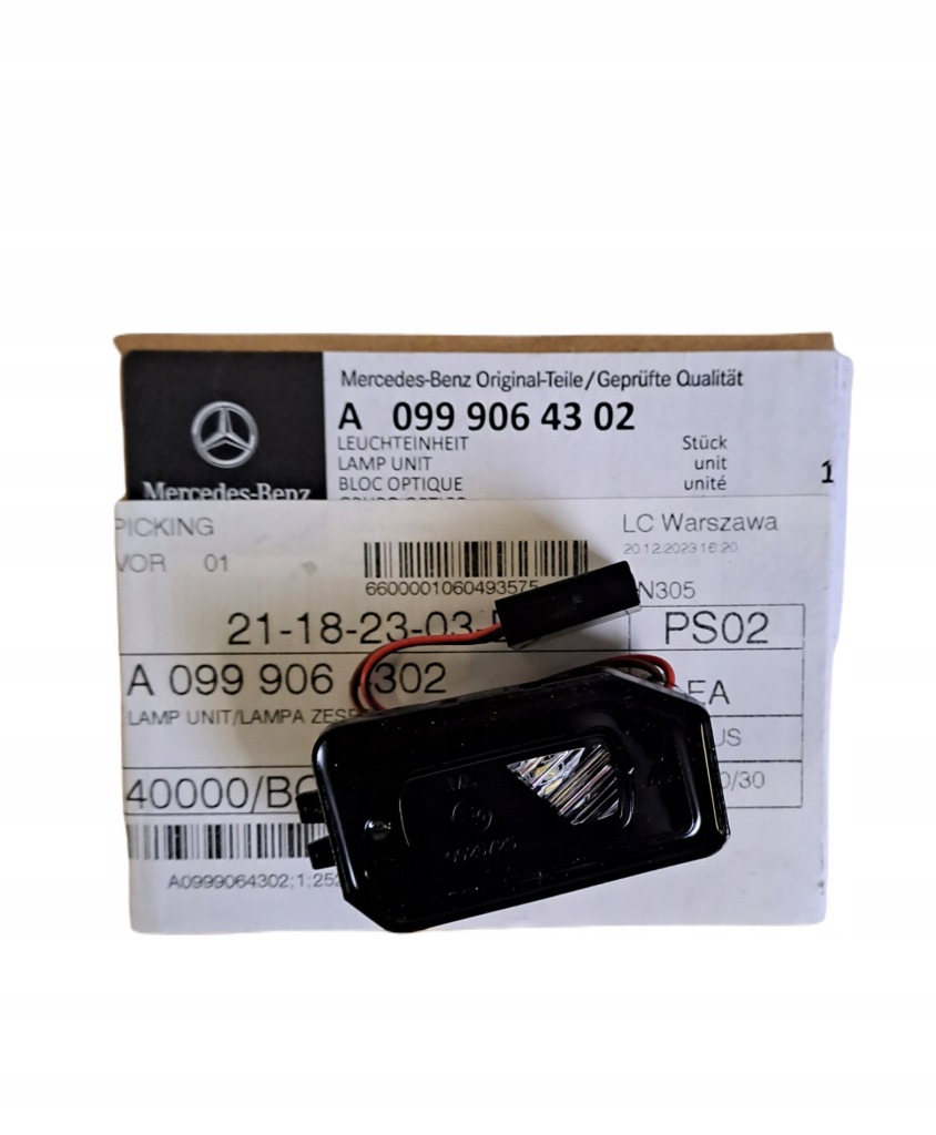 Купить Лампа освещение w зеркало левая mercedes wiele modeli