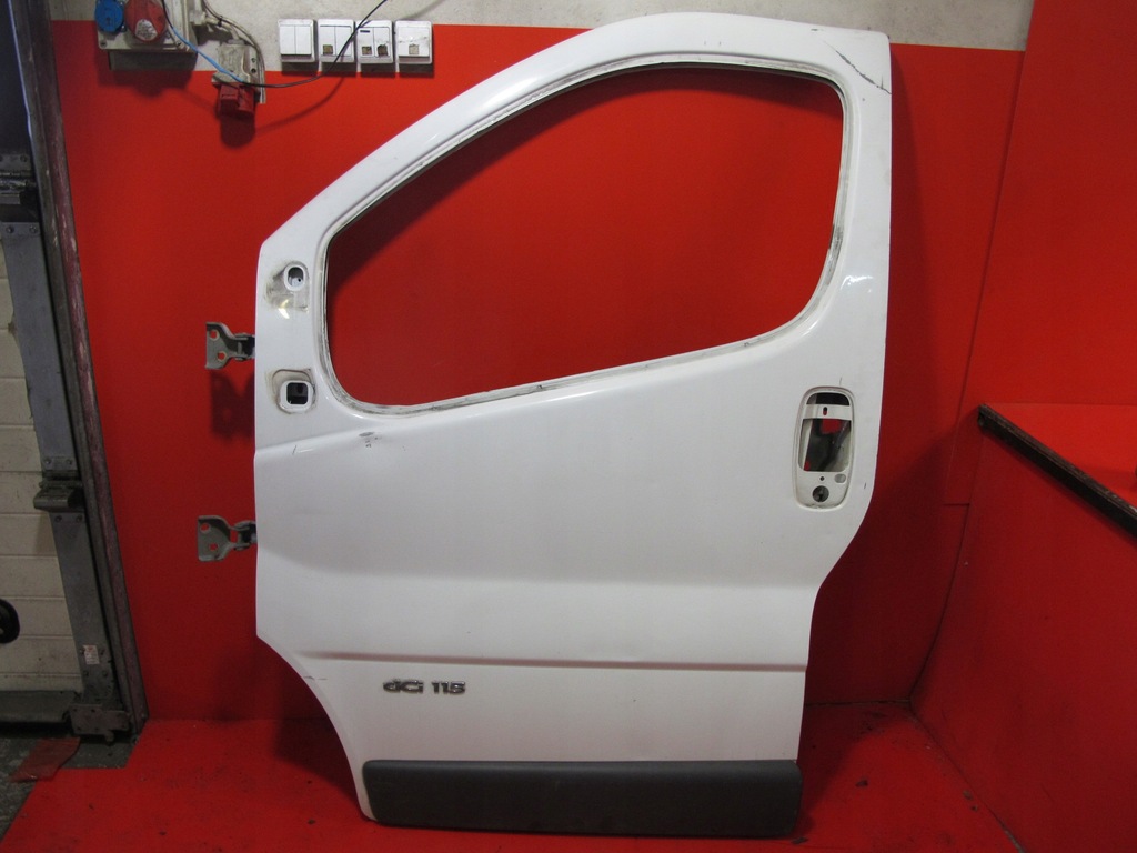 фото №1, Trafic ii vivaro дверь перед левая белый 01-14