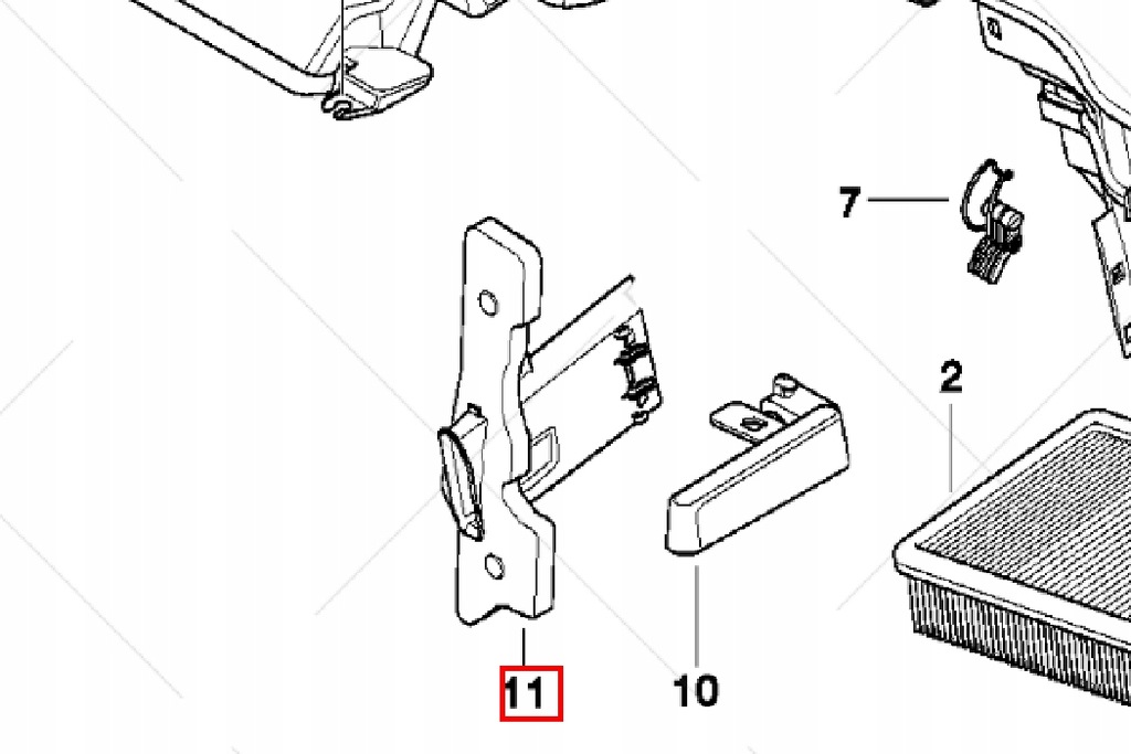 фото №8, Bmw 3 e46 канал впускной воздуха 1371 новый оригинальный 7501974