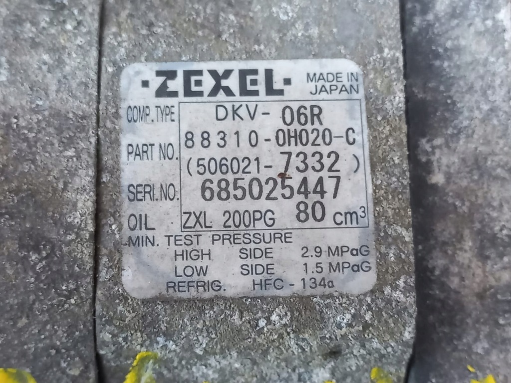 фото №5, Toyota aygo компрессор кондиционера 506021-7332