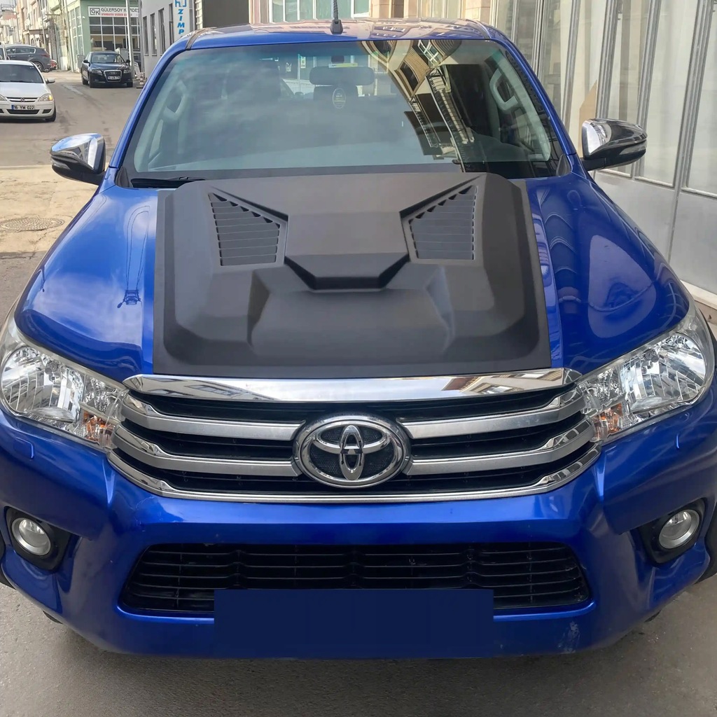фото №8, Захист капот вітровик do toyota hilux viii n1 2015-2020 чорний mat