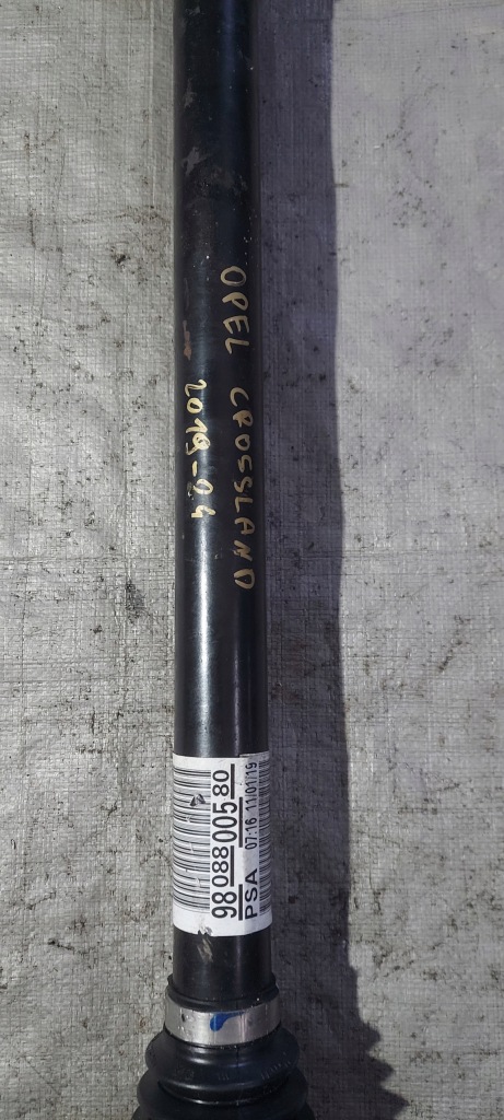 фото №3, Opel crossland x 1.2 vti привідний вал права довга передня перед 9808800580