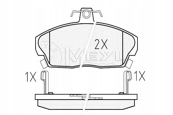 фото №1, Тормозные колодки тормозные honda перед civic concerto 89-05