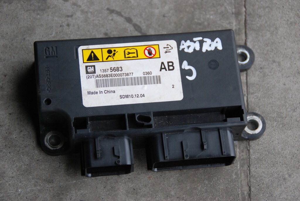 фото №1, Opel astra j iv модуль датчик подушка безопасности 13575683