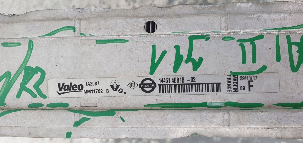 Nissan qashqai j11 1.6 cdi 144614eb1b радіатор повітря інтеркулер Ціна