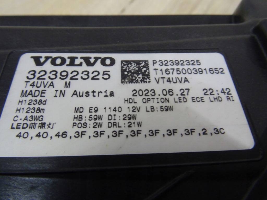 Фара правий перед правий volvo xc40 2 рестайлінг  22- full led pixel 32392325 llu Київ