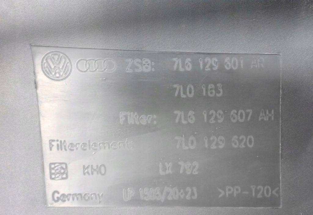 фото №9, Корпус фільтра повітря audi q7 4l 7l6129601ar