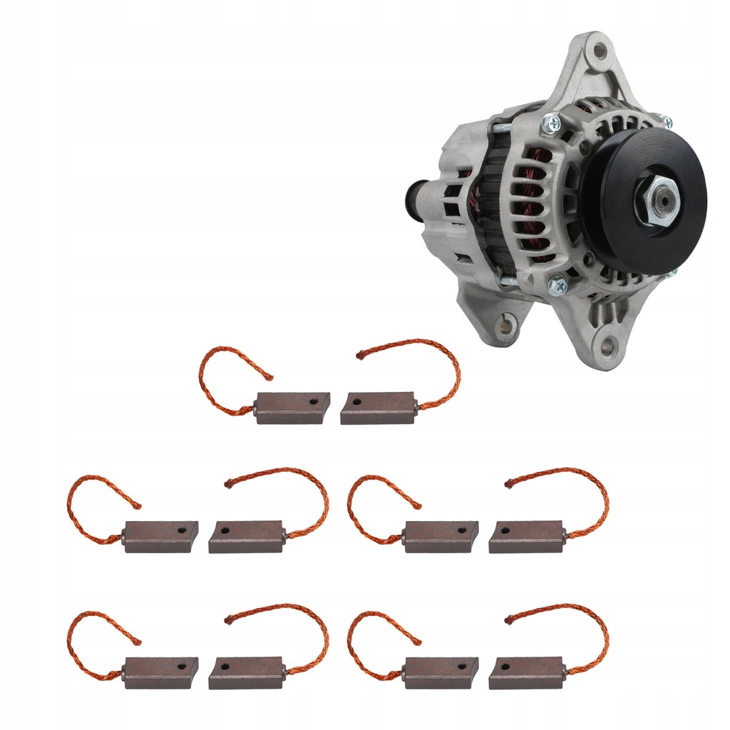 фото №11, 10 sztuk щітка вугільна, генератор brx40710