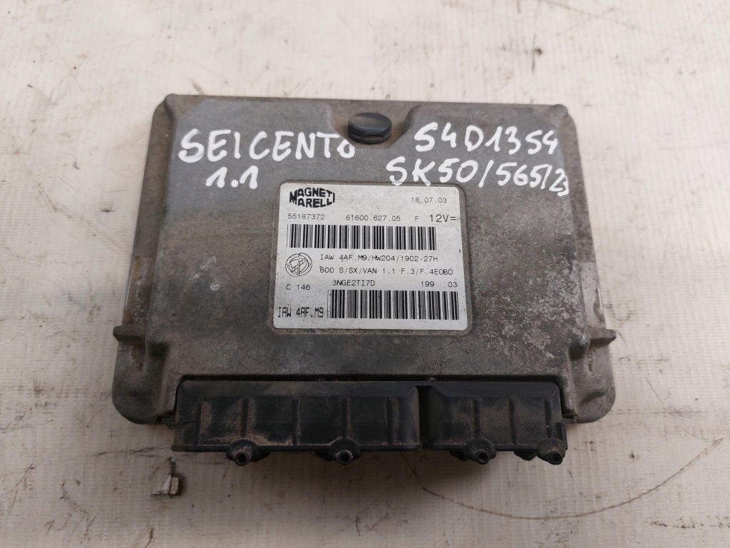 фото №1, Блок керування бортовий комп'ютер fiat seicento 1.1 55187372