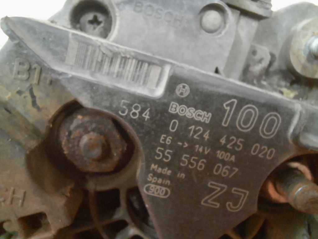 Opel astra 3 h 1.6b 105km 04-07 генератор 0124425020 z16xep Недорого