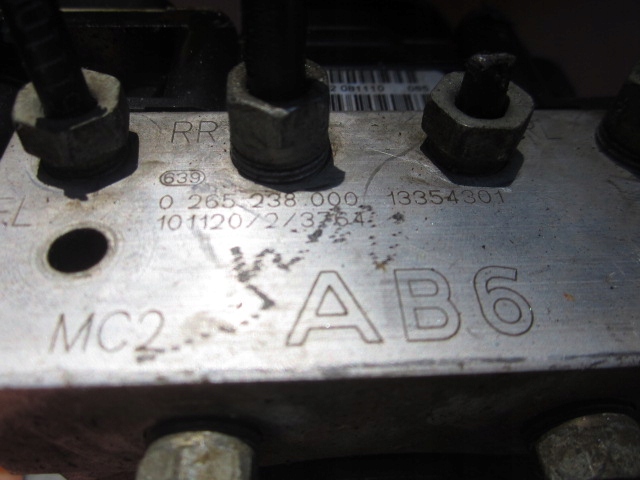 фото №11, Opel meriva b блок управления abs 0265950820 0265238000 13354301 ab6