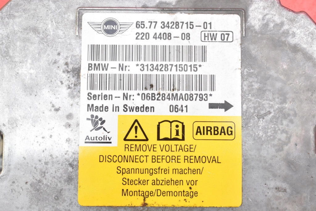 Модуль датчик подушка безопасности подушек 3428715-01 mini cooper one r56 06-15 с Разборки
