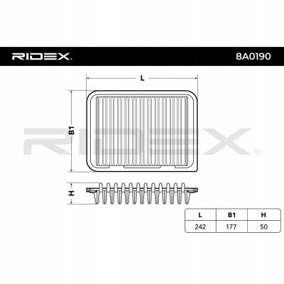Фільтр повітря до toyota yaris хетчбек p9 rid Оригінал
