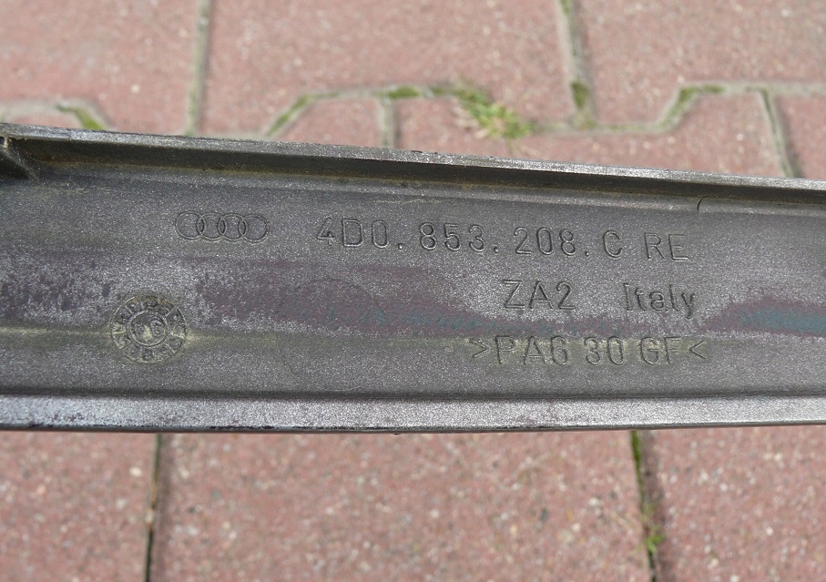 фото №9, Молдинг pod фара правая правый перед audi a8 d2 94-98r. ly7m 4d0853208c