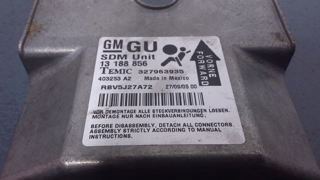 фото №5, Opel zafira b блок керування srs air bag 13188856