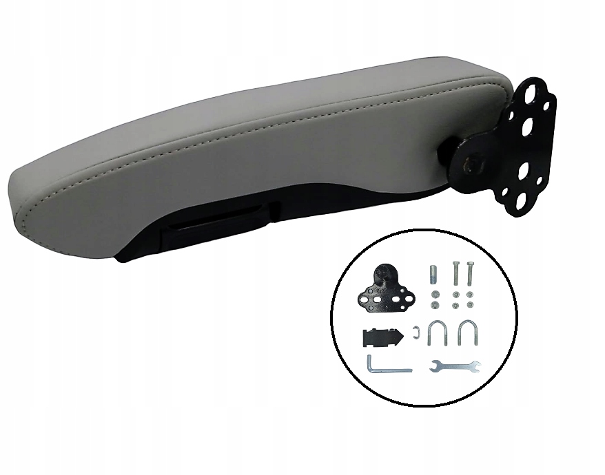 фото №12, Підлокітник універсальний - комплект лівий + правий szary