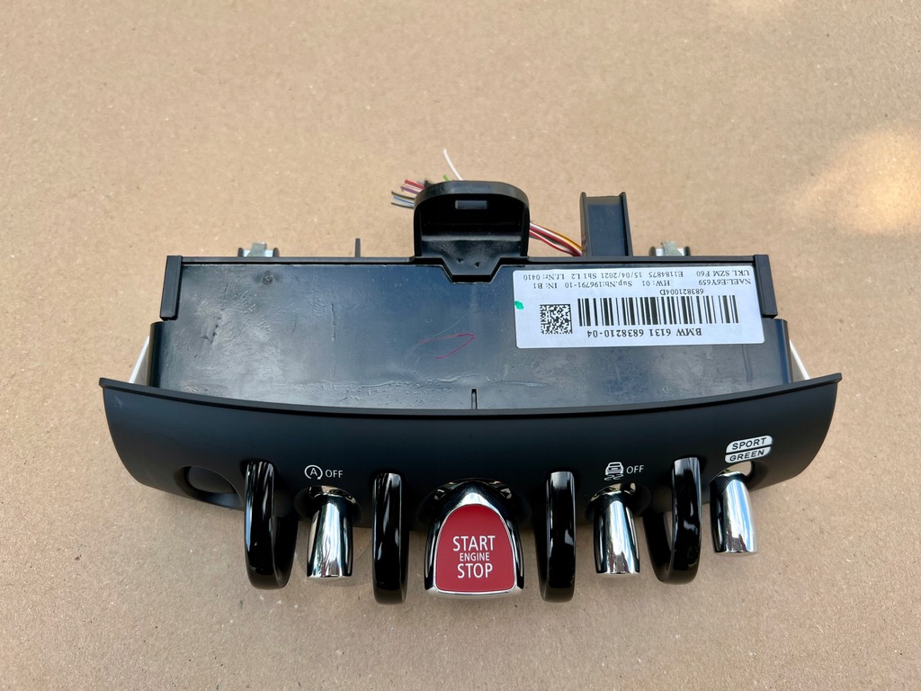 фото №3, Mini f60 запуск стоп панель запуска oem 6838210