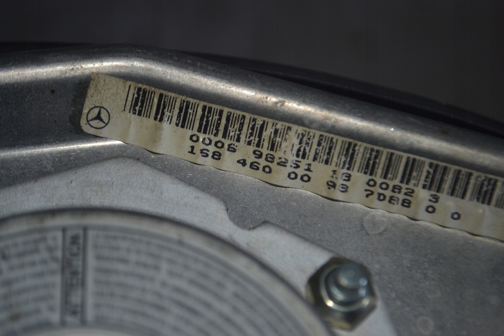 фото №5, Подушка подушка безопасности руля водителя mercedes-benz a klasa w168 1684600098