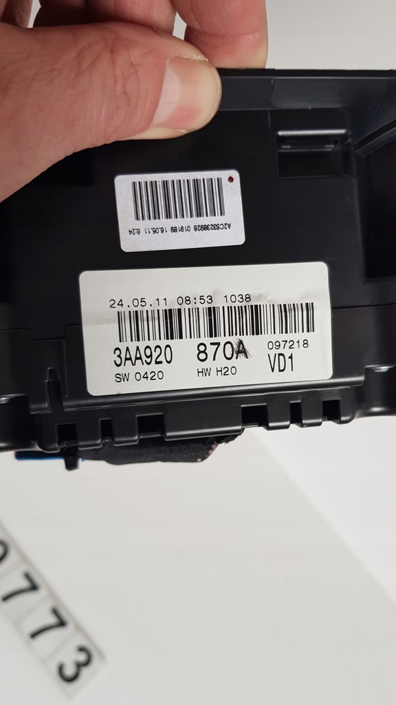 фото №4, Счетчик приборы vw passat b7 3aa920870a