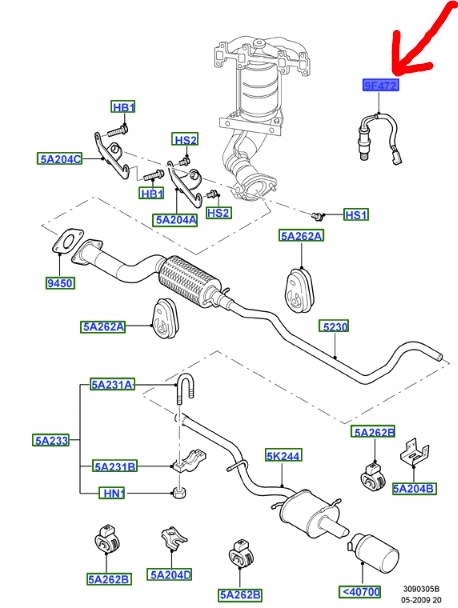 фото №1, Датчик лямбда-зонд ford ka mk1 escort scorpio