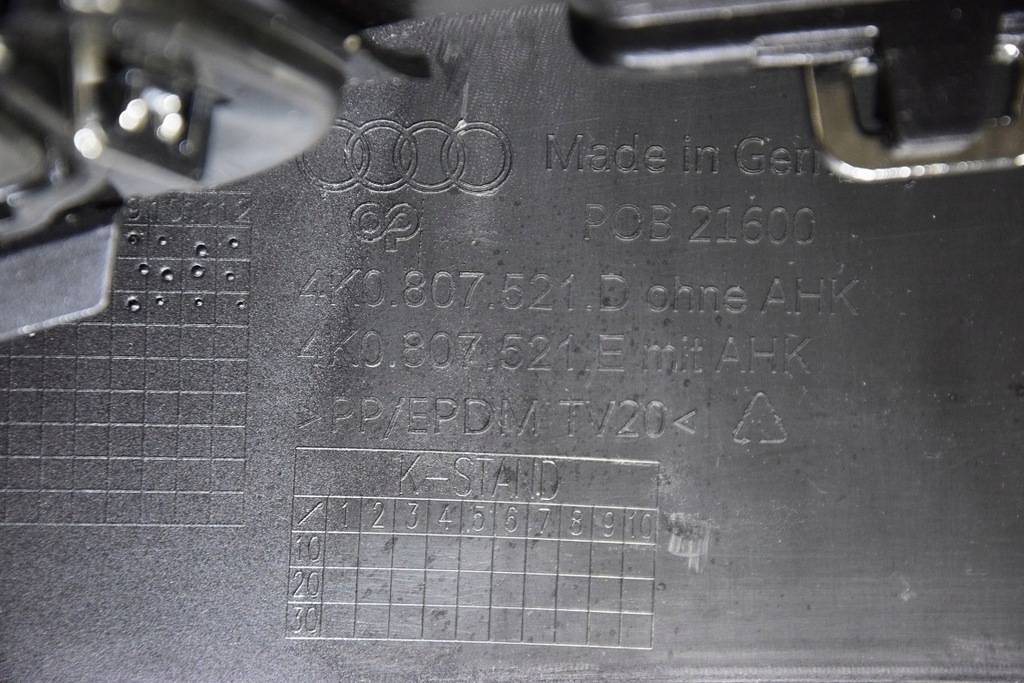 фото №15, Audi a6 c8 4k0 спойлер бампера задня 4k0.807.521