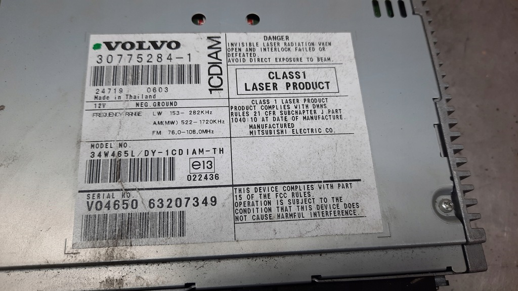 фото №5, Считыватель дисков volvo v50 30775284-1