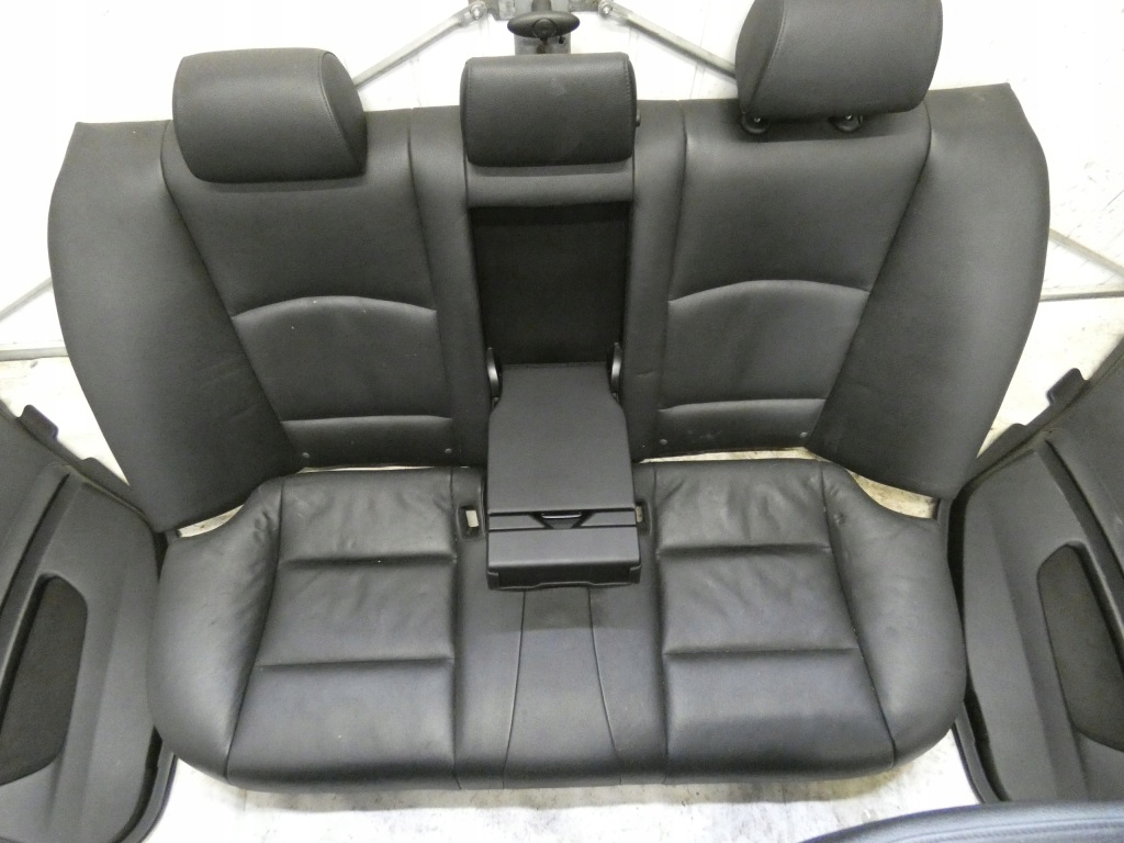 фото №14, Bmw f10 сидіння czarna шкіра підігрів заднє сидіння обшивки комплект оббивка m-pakiet