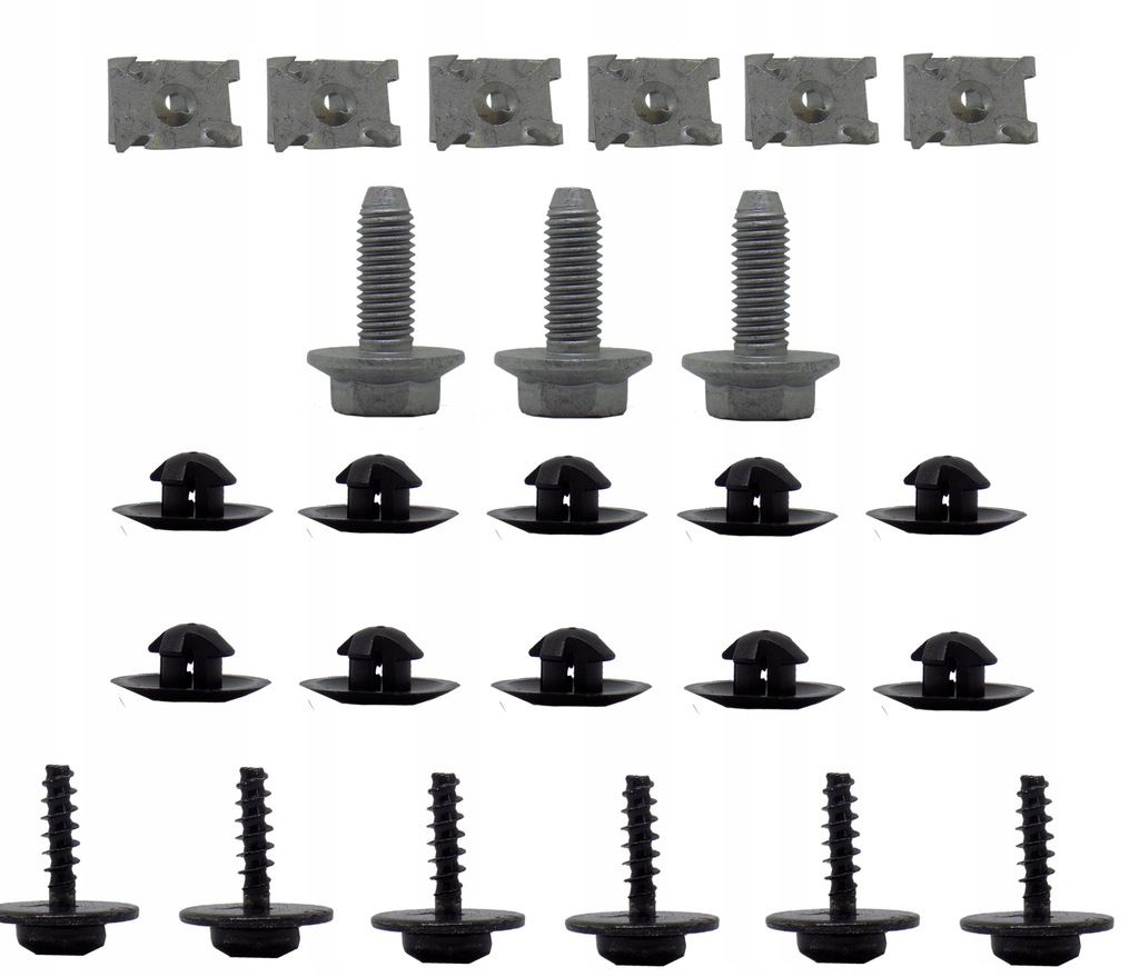 фото №1, Volkswagen passat b6 2005- набор клипсы защита