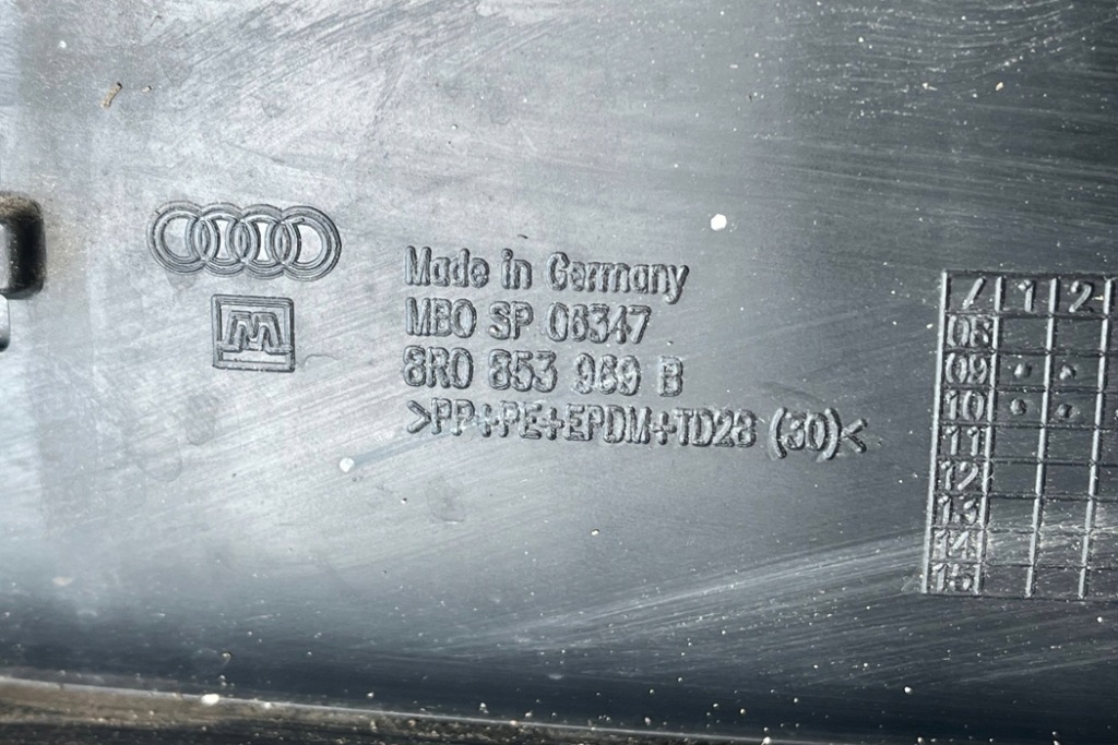 фото №9, Молдинг нижняя задних левых дверь audi q5 8r 8r0853969b 2013