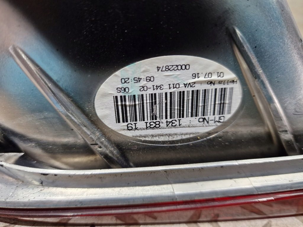 фото №7, Лампа ліва права задня багажника opel cascada