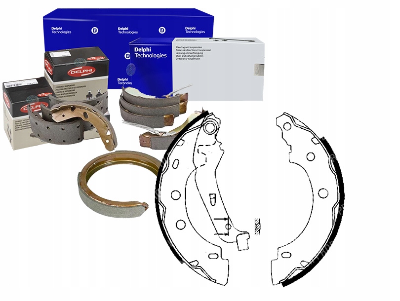 фото №1, Delphi ls1842 набор колодка тормозных