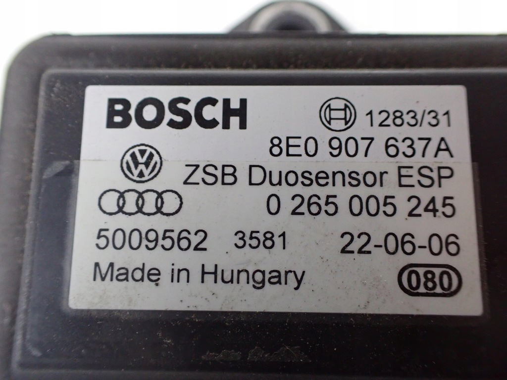 фото №5, Модуль датчик esp audi a8 s8 d3 5.2 короткий 8e0907637a