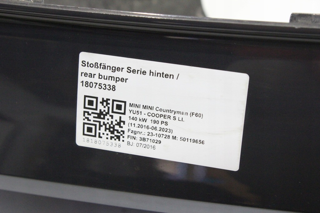 фото №8, Kompletny бампер задня mini f60 countryman b58