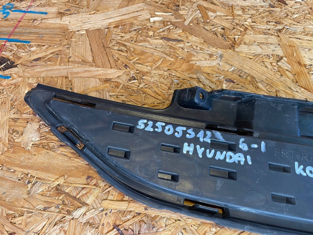 фото №7, Hyundai kona i 1 17-23 решітка радіатора решітка нижня бампера права перед передня