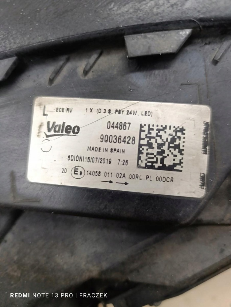 фото №16, Лампа ліва передня ксенон audi q5 sq5 90036428