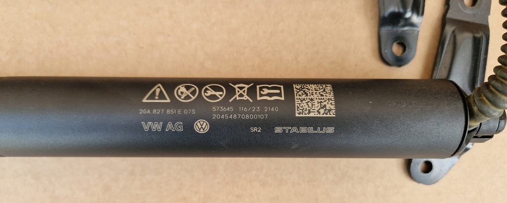 фото №2, Амортизаторы электрический крышки vw t-roc 2ga827851e 2ga827552b nowe