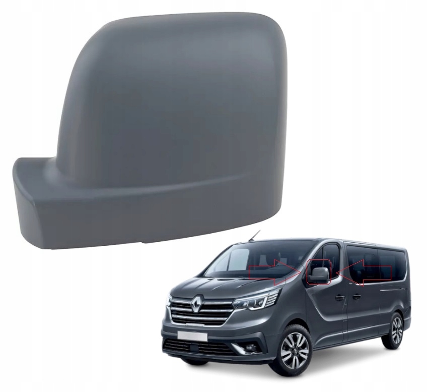 фото №1, Корпус зеркало левая защита накладка renault trafic iii vivaro ii talento