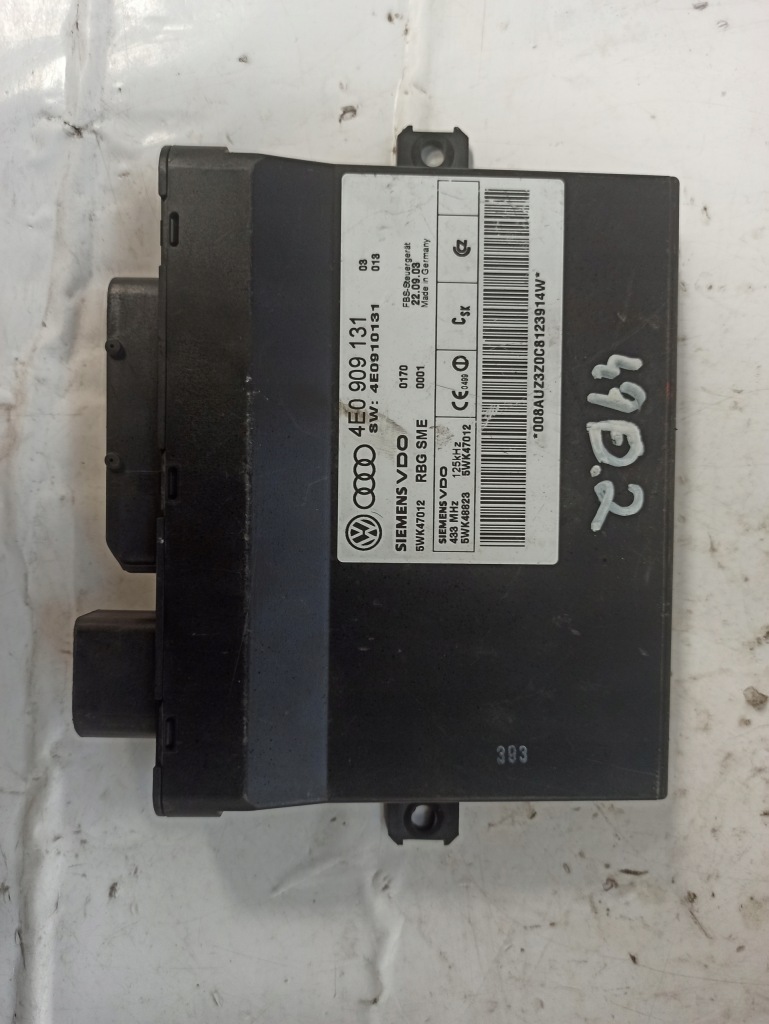 фото №1, Audi a8 d3 модуль блок управления kessy 4e0909131