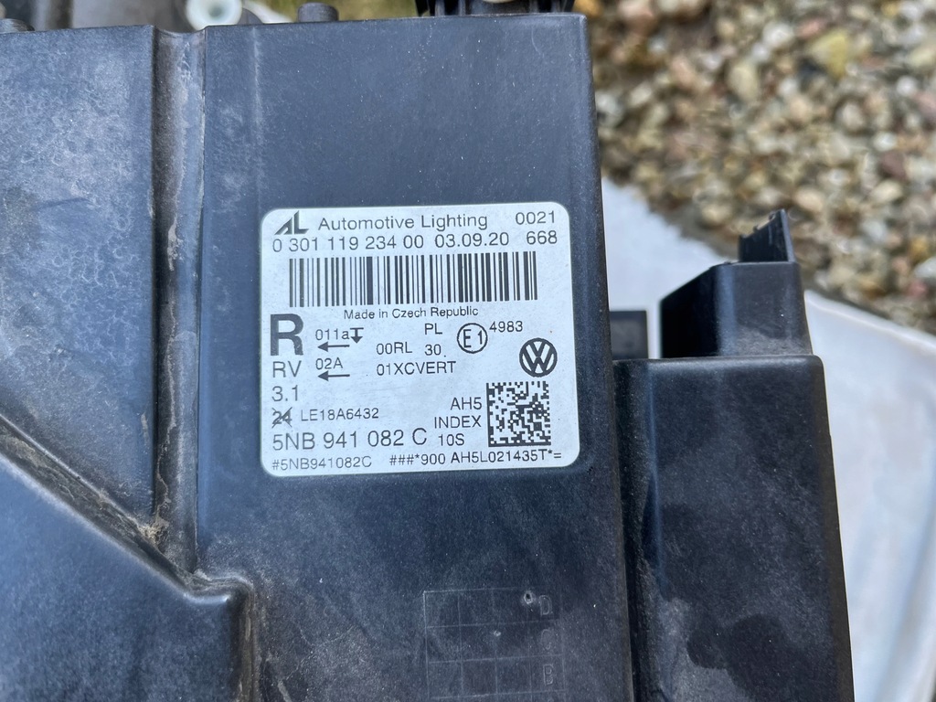 фото №9, Vw tiguan ii lift лампа правая