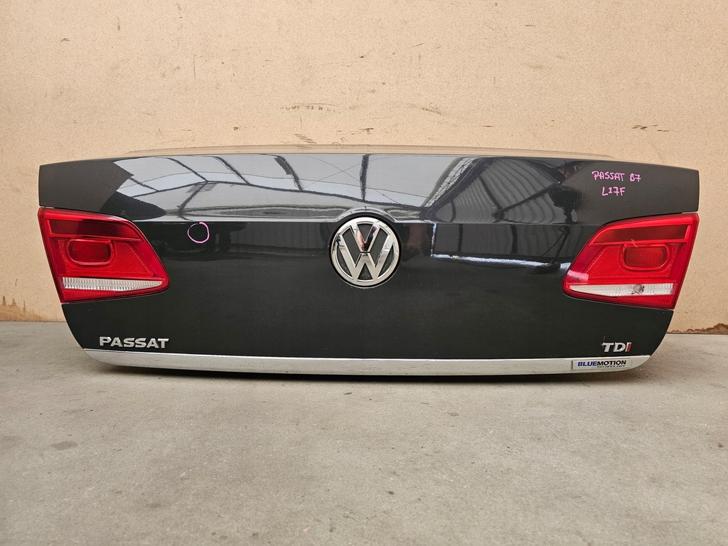 фото №9, Vw passat b7 sedan крышка багажника багажника li7f