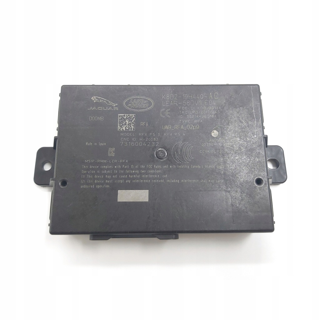 фото №1, Jaguar xe модуль бесключевой rfa k8d2-19h440-ac