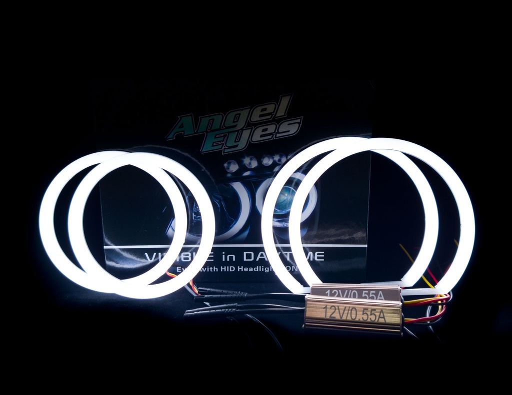 фото №13, 2w1 кольца led ford focus ii 2 mk2 2x106mm +2x126mm