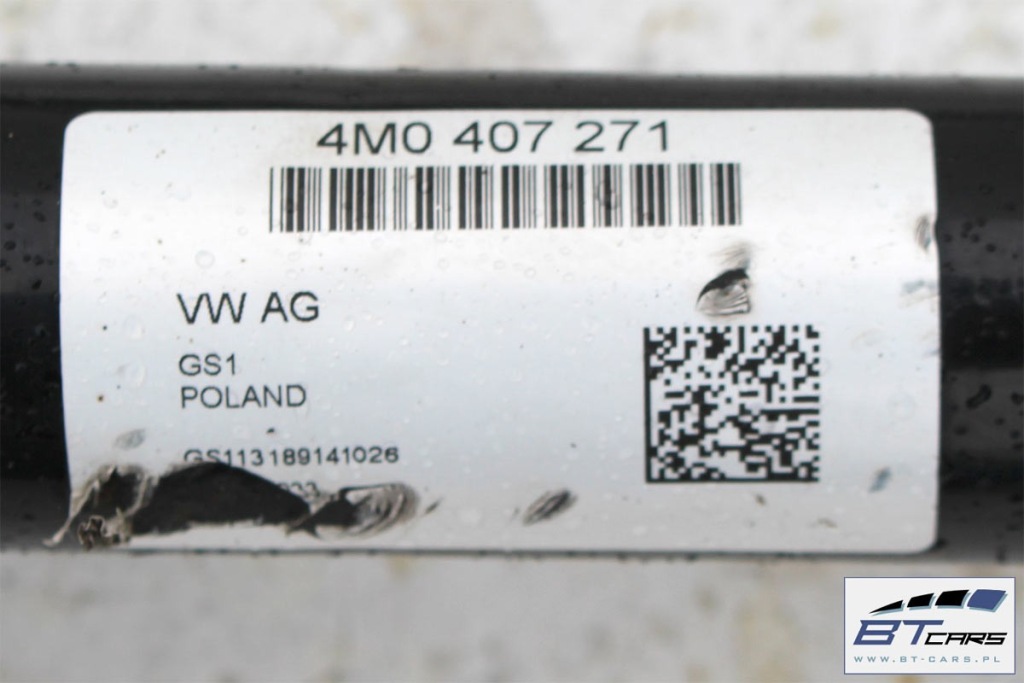 Audi q7 4m привідний вал передня перед 4m0407271 4m0407271d 4m0 407 271 4m0 407 27 Оригінал