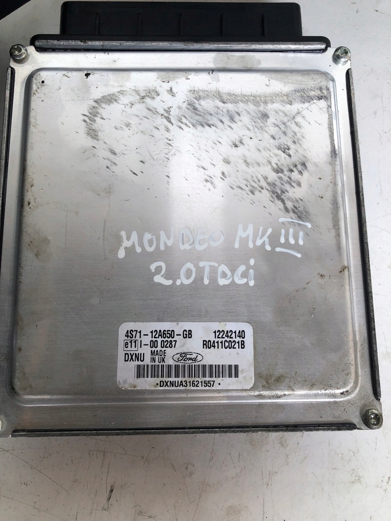 фото №5, Блок управления набор стартовый ford mondeo mk3 2.0 tdci 4s71-12a650-gb