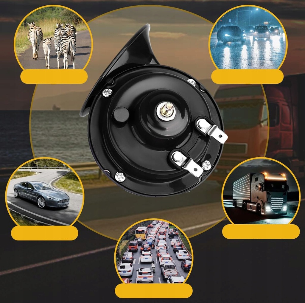 фото №13, Подвійний клаксон автомобільний, 300 db, super гучний клаксон pociągu 12 v