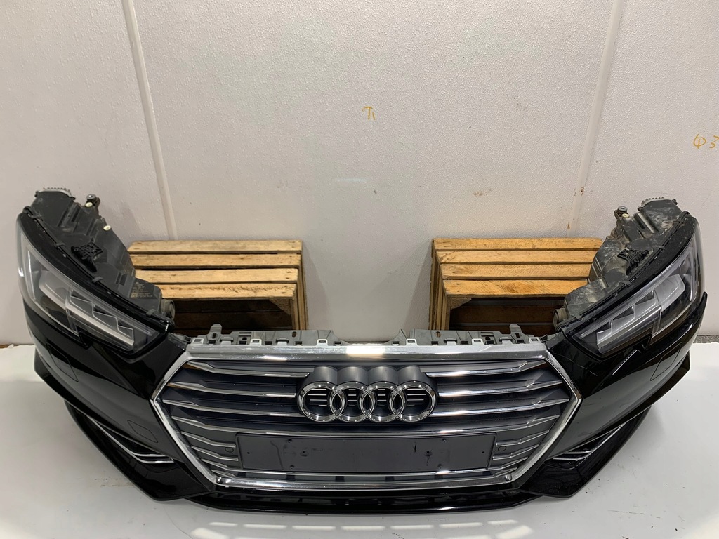 фото №6, Audi a4 b9 matrix kompletny перед радіатор бампер лампи капот крила eu